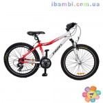 Велосипед 24 д. XM241В красный с белым